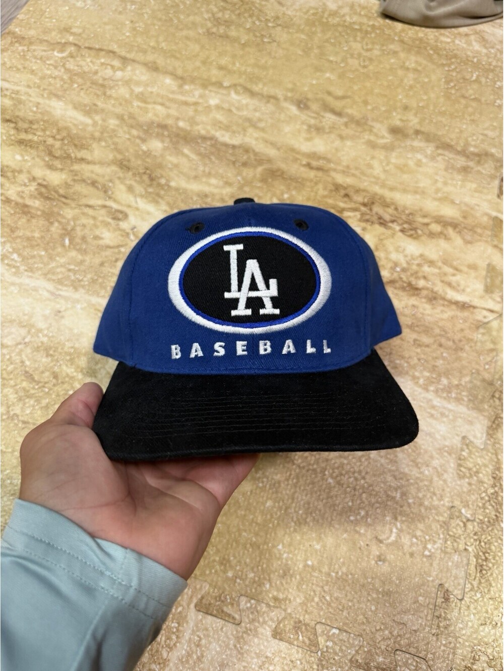 Vintage Los Angeles Dodgers Oval Drew Pearson Snapback Hat